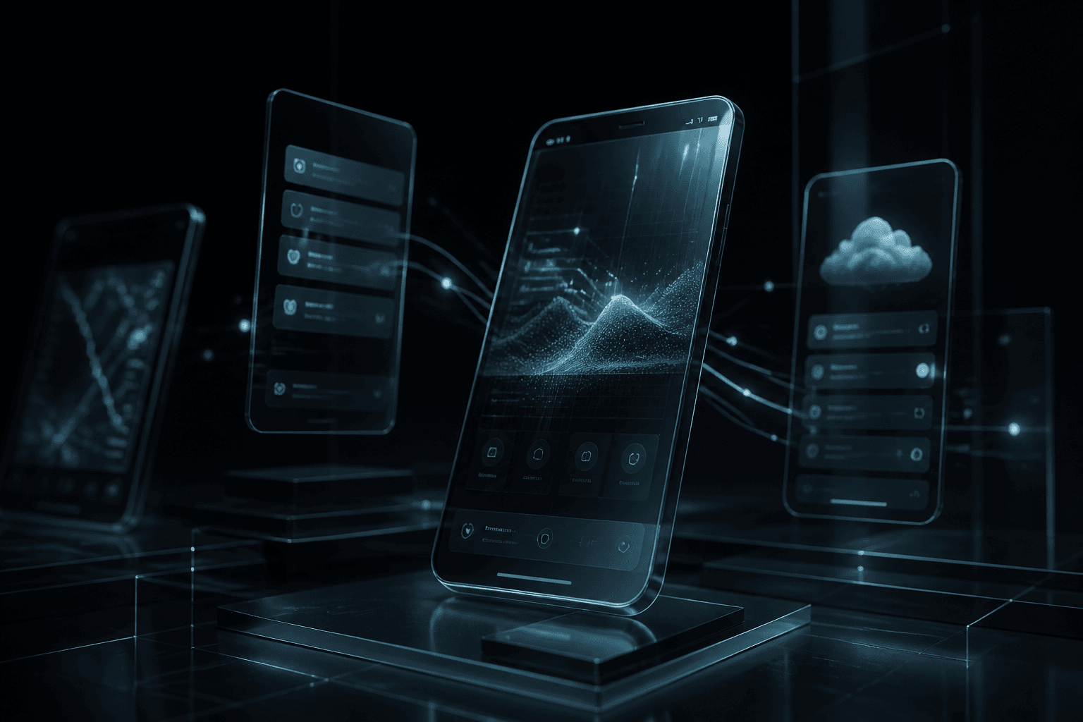 Mobile application development systems visualization